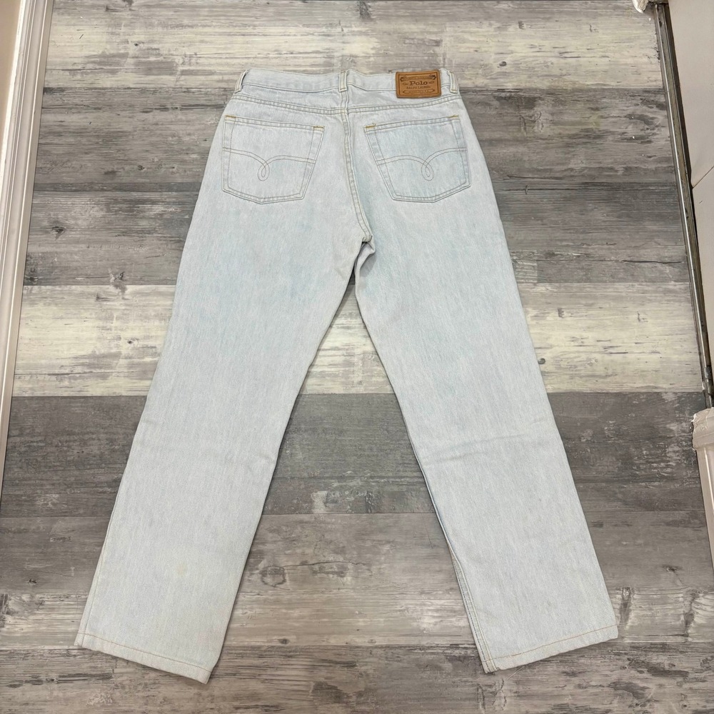 Polo Ralph Lauren Authentic Dungarees Denim Jeans Women's Size 32 Light Wash